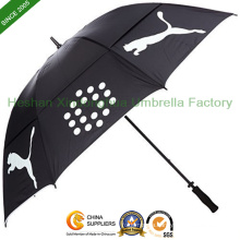 Manual Open Double Canopies Windproof Golf Umbrella (GOL0027FDA)